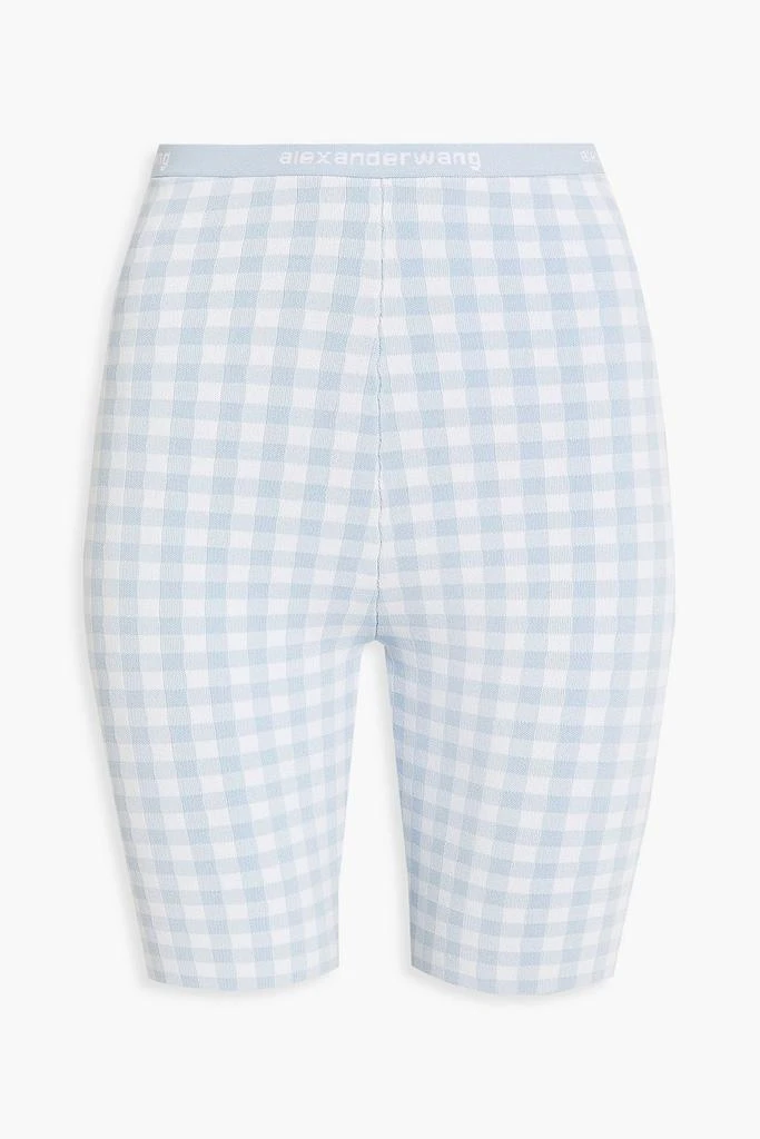 商品Alexander Wang|Gingham stretch-knit shorts,价格¥923,第3张图片详细描述