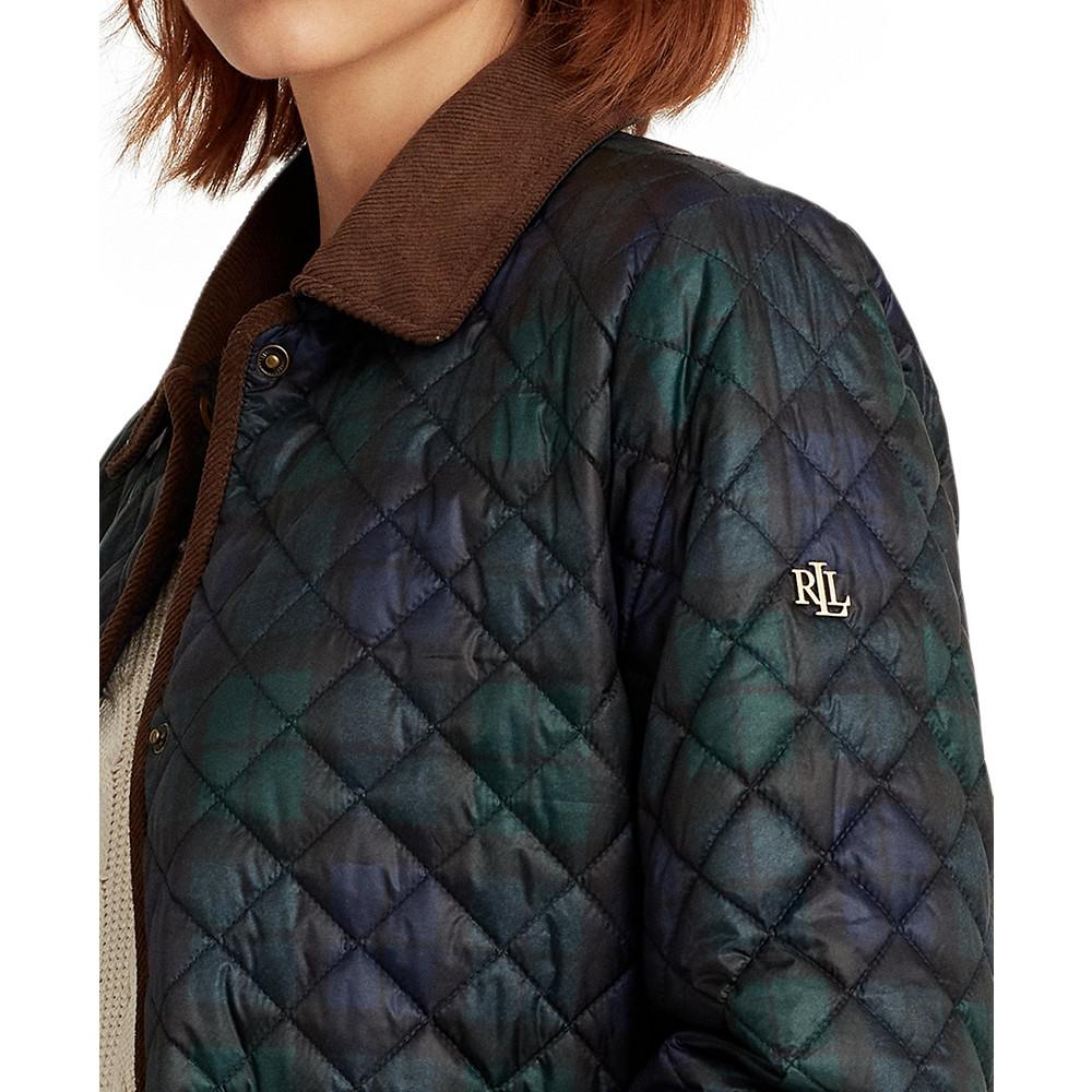 Women's Diamond-Quilted A-Line Coat商品第8张图片规格展示