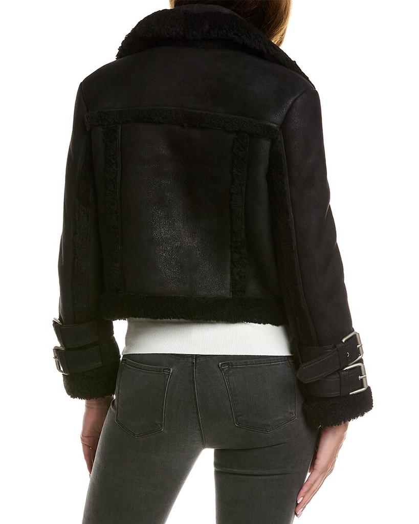 AllSaints Asher Shearling Biker Jacket商品第2张图片规格展示