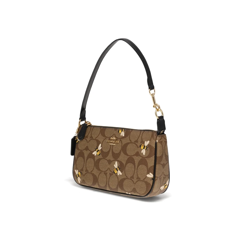 COACH 奥莱款女士PVC配皮手拿包 C8673IME7V 商品