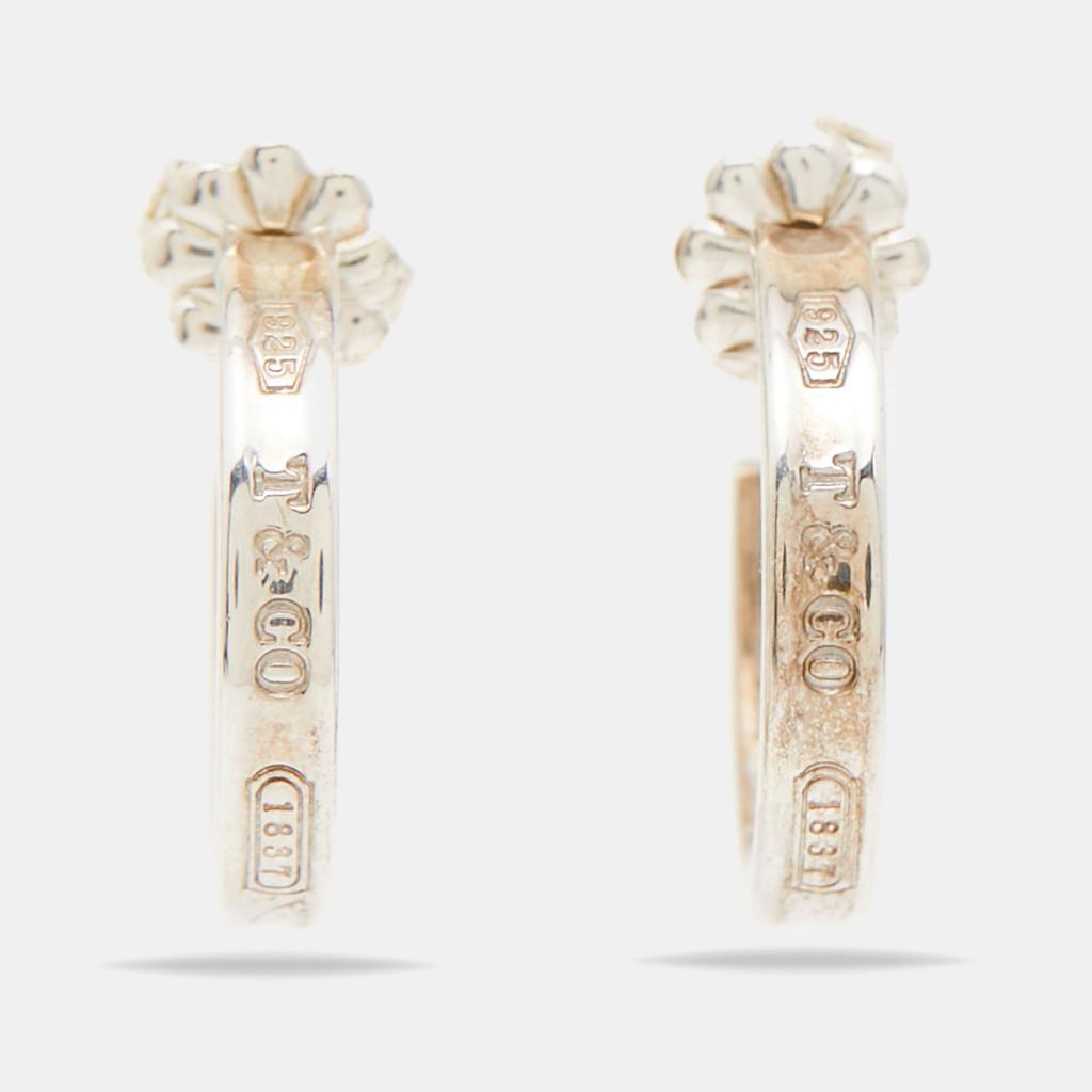 商品[二手商品] Tiffany & Co.|Tiffany & Co. 1837 Narrow Sterling Silver Hoop Earrings,价格¥1985,第1张图片