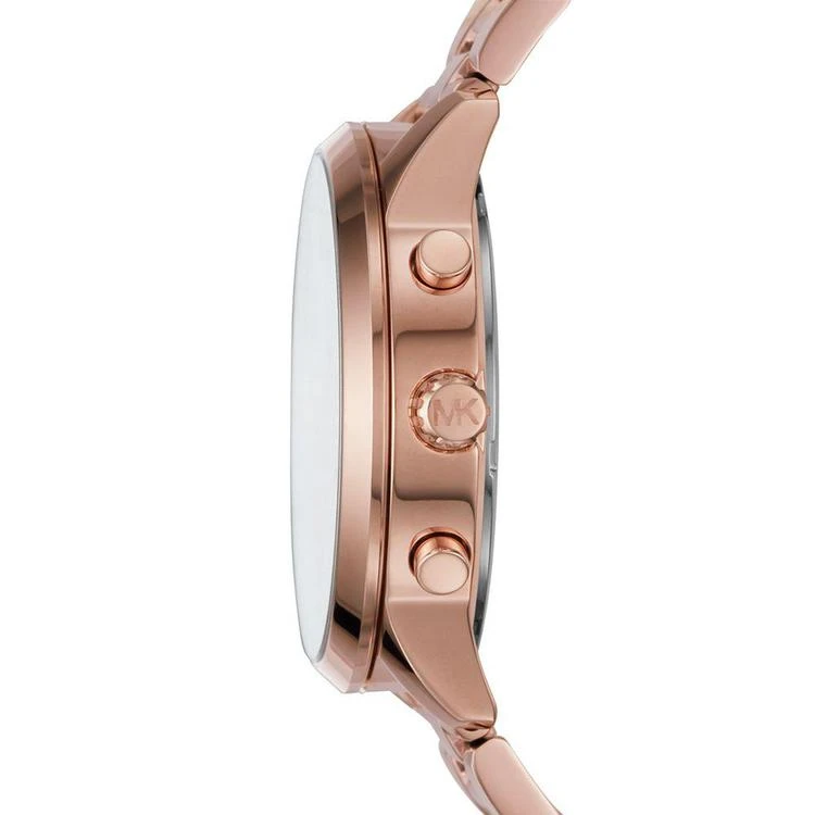 商品Michael Kors|Women's Slater Rose Gold-Tone Stainless Steel Bracelet Watch 40mm,价格¥1542,第2张图片详细描述