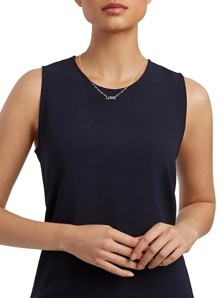 商品Saks Fifth Avenue Collection|14K-Yellow-Gold & Diamond Paperclip Necklace,价格¥8828,第2张图片详细描述