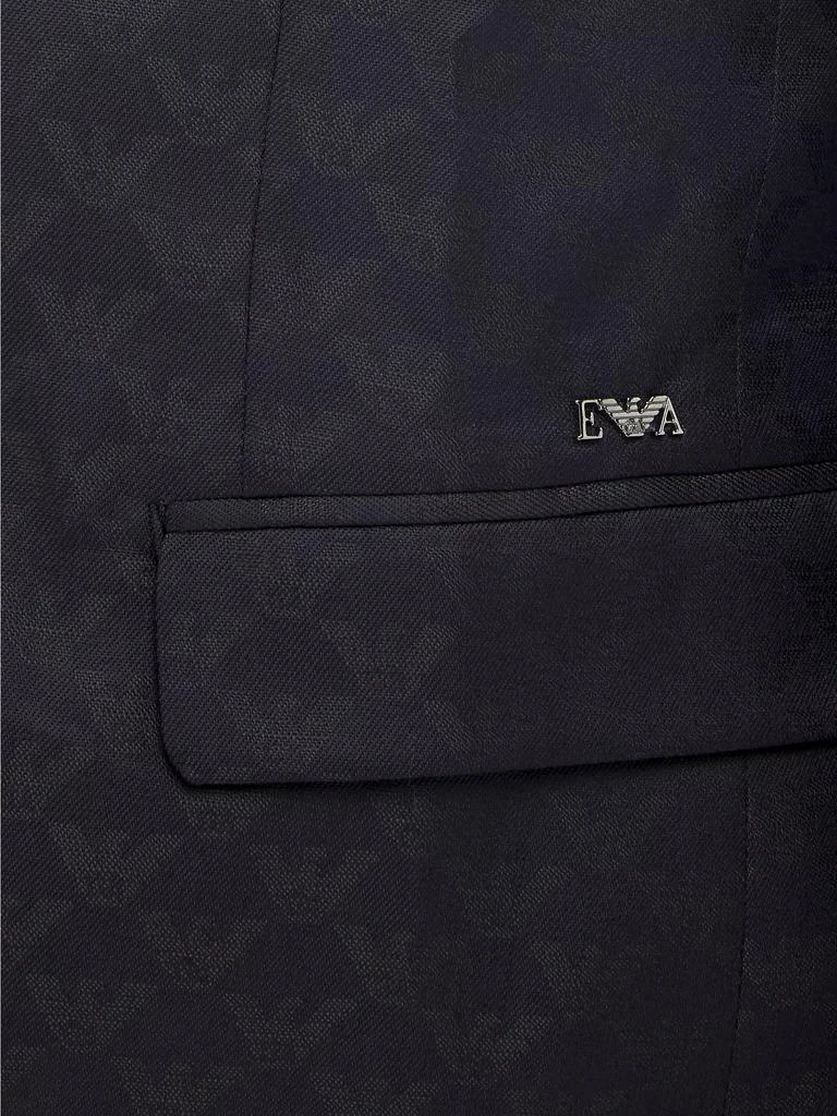 商品Emporio Armani|Boy's Logo Jacquard Blazer,价格¥1703,第3张图片详细描述