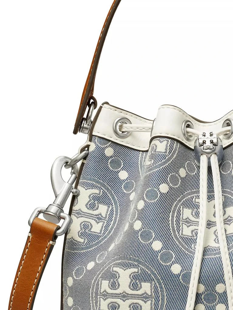 商品Tory Burch|T Monogram Denim Bucket Bag,价格¥1834,第4张图片详细描述