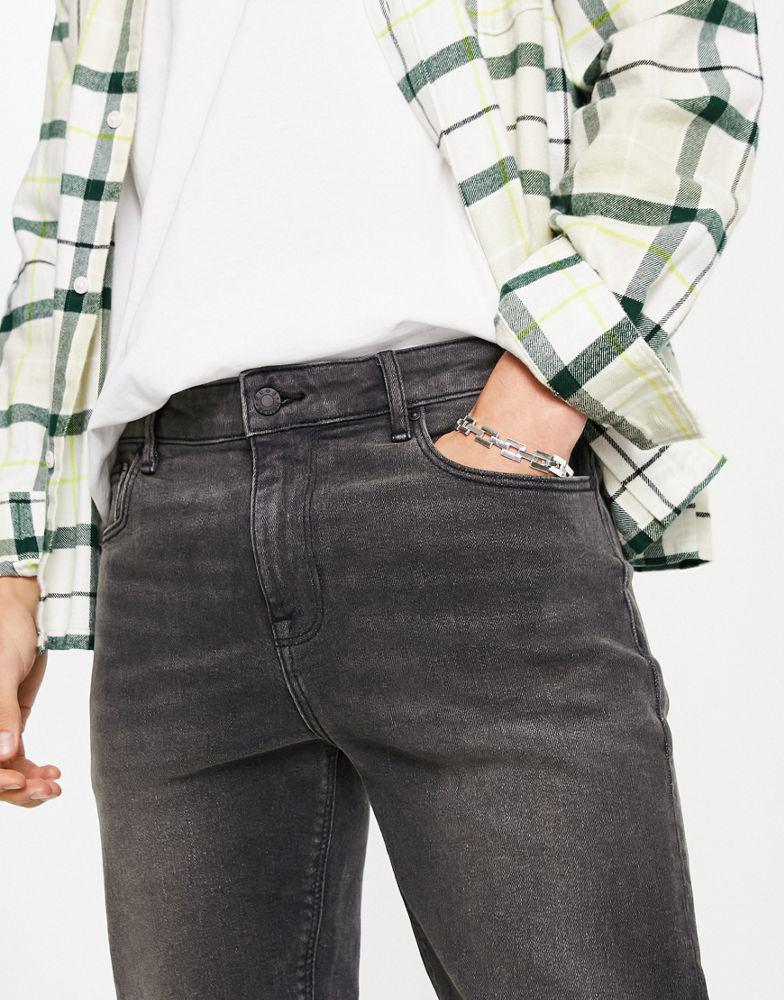 ASOS DESIGN skinny jeans in washed black商品第3张图片规格展示