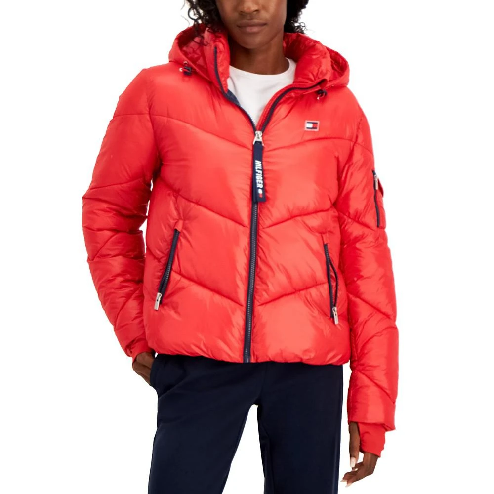 商品Tommy Hilfiger|Women's Hooded Puffer Jacket,价格¥490,第1张图片