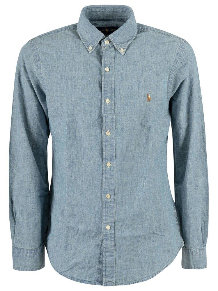 商品Ralph Lauren|Polo Ralph Lauren Logo Embroidered Chambray Shirt,价格¥1023,第1张图片