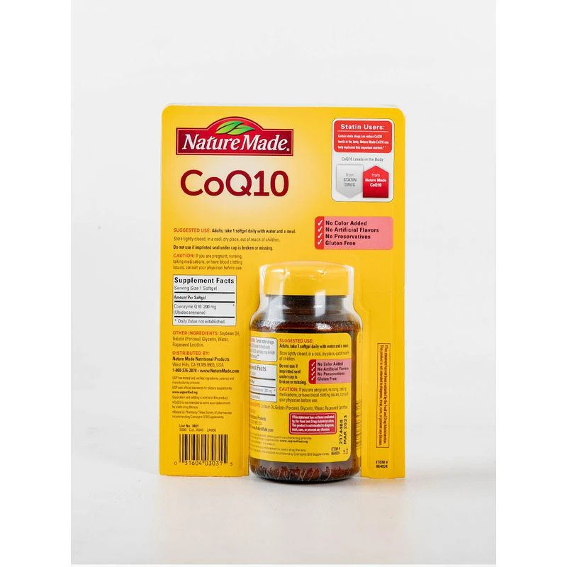 商品Nature Made|Nature Made CoQ10辅酶Q10 200mg软胶囊140粒,价格¥648,第13张图片详细描述