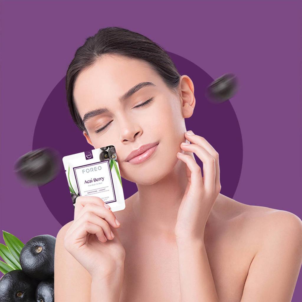商品Foreo|FOREO Acai Berry UFO/UFO Mini Firming Face Mask for Ageing Skin (6 Pack),价格¥166,第6张图片详细描述