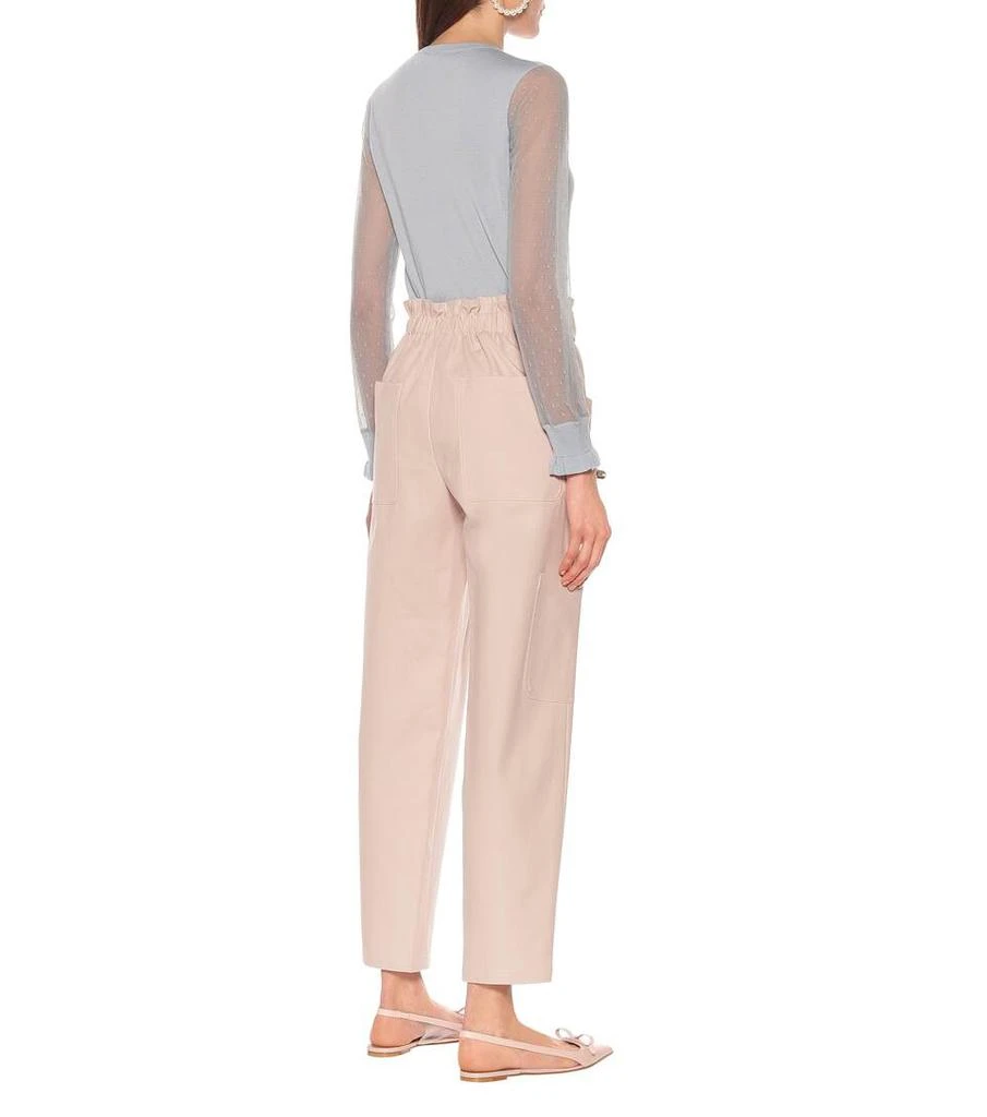 商品RED Valentino|REDValentino弹力棉质高腰裤装,价格¥3099,第3张图片详细描述