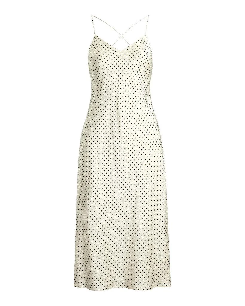 Polka Dot Satin Charmeuse Slip Dress 商品
