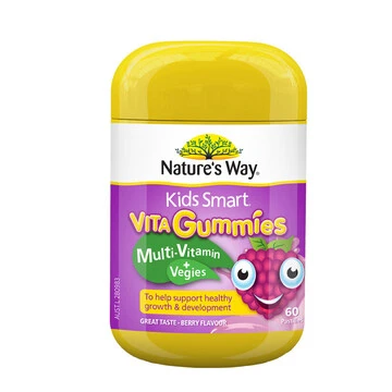 商品Nature's Way|澳大利亚佳思敏 儿童维生素蔬菜营养软糖60粒  ,价格¥89,第1张图片