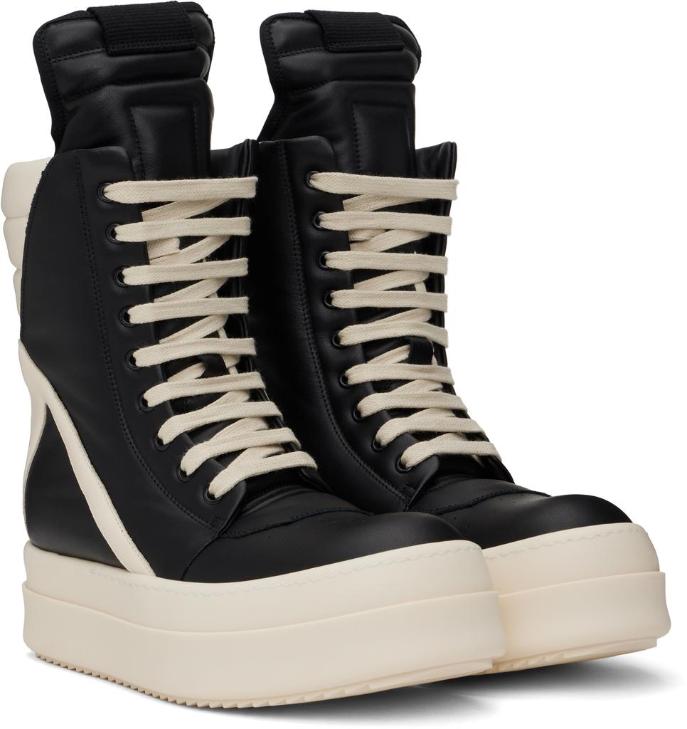 Shop Black & Off-White Hollywood Mega Geobasket Sneakers on Sale