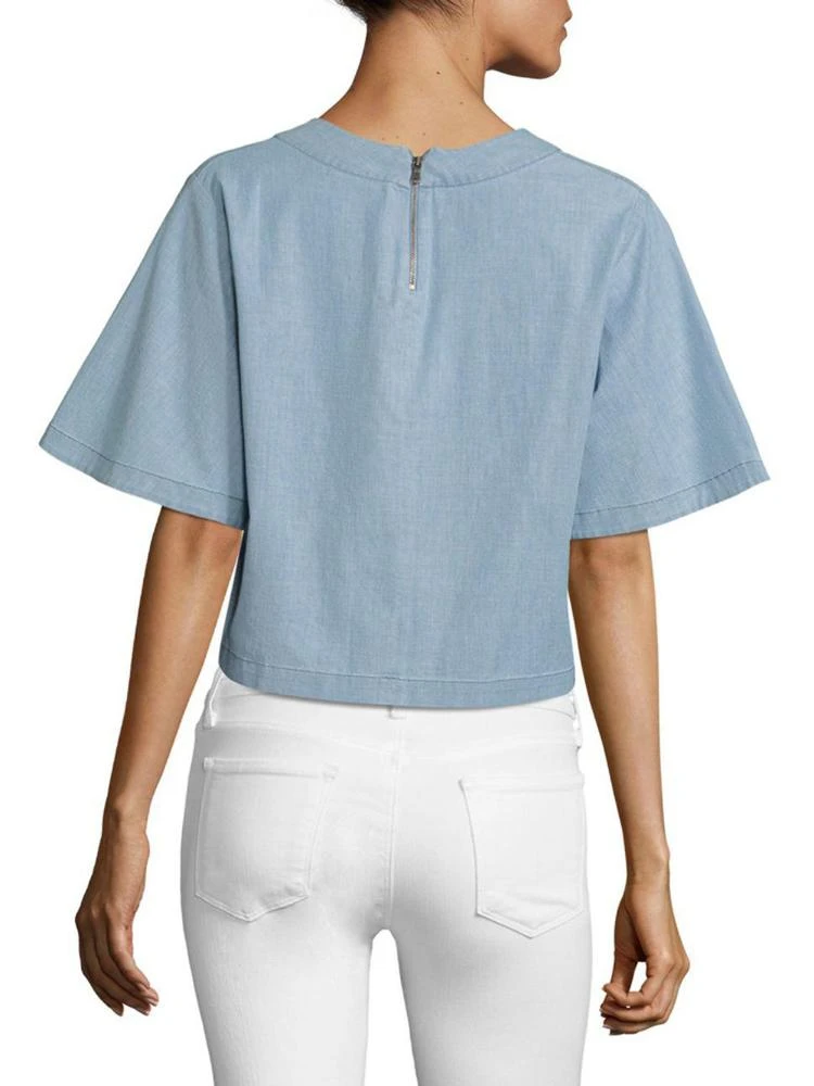 商品J Brand|Archer Short-Sleeve Crop Top,价格¥661,第2张图片详细描述