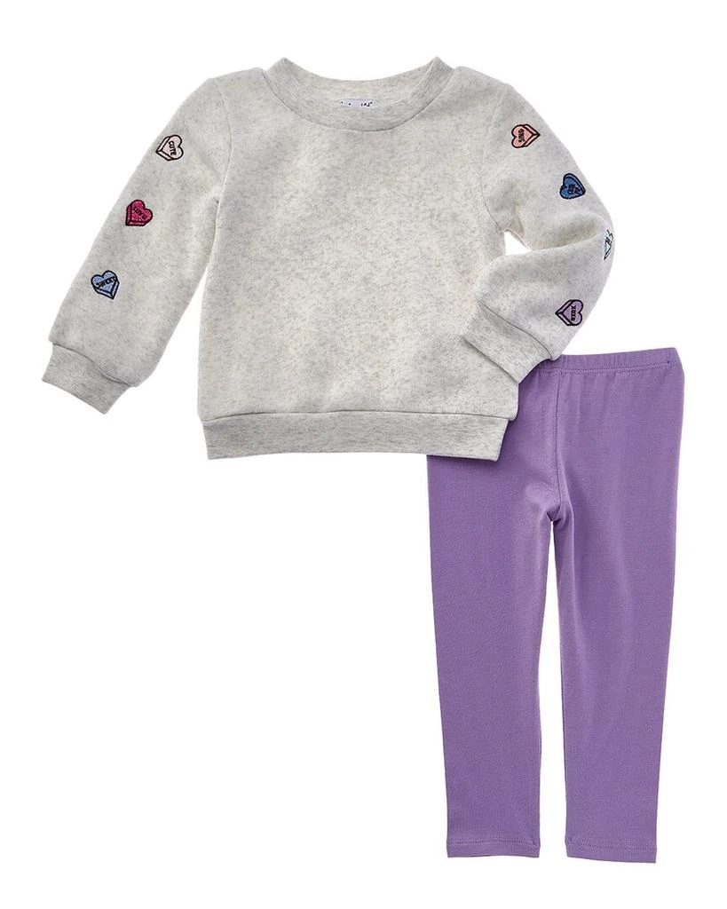 商品Splendid|2pc Dancing Hearts Sweatshirt & Legging Set,价格¥236,第1张图片