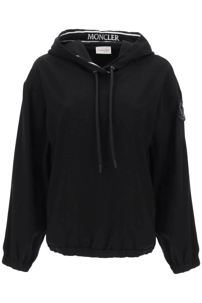 商品Moncler|Moncler basic envers satin hoodie,价格¥1912,第1张图片