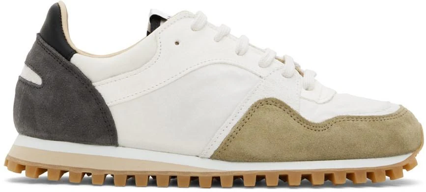 商品Spalwart|White & Khaki Marathon Trail Low Mix Sneakers,价格¥1176,第1张图片