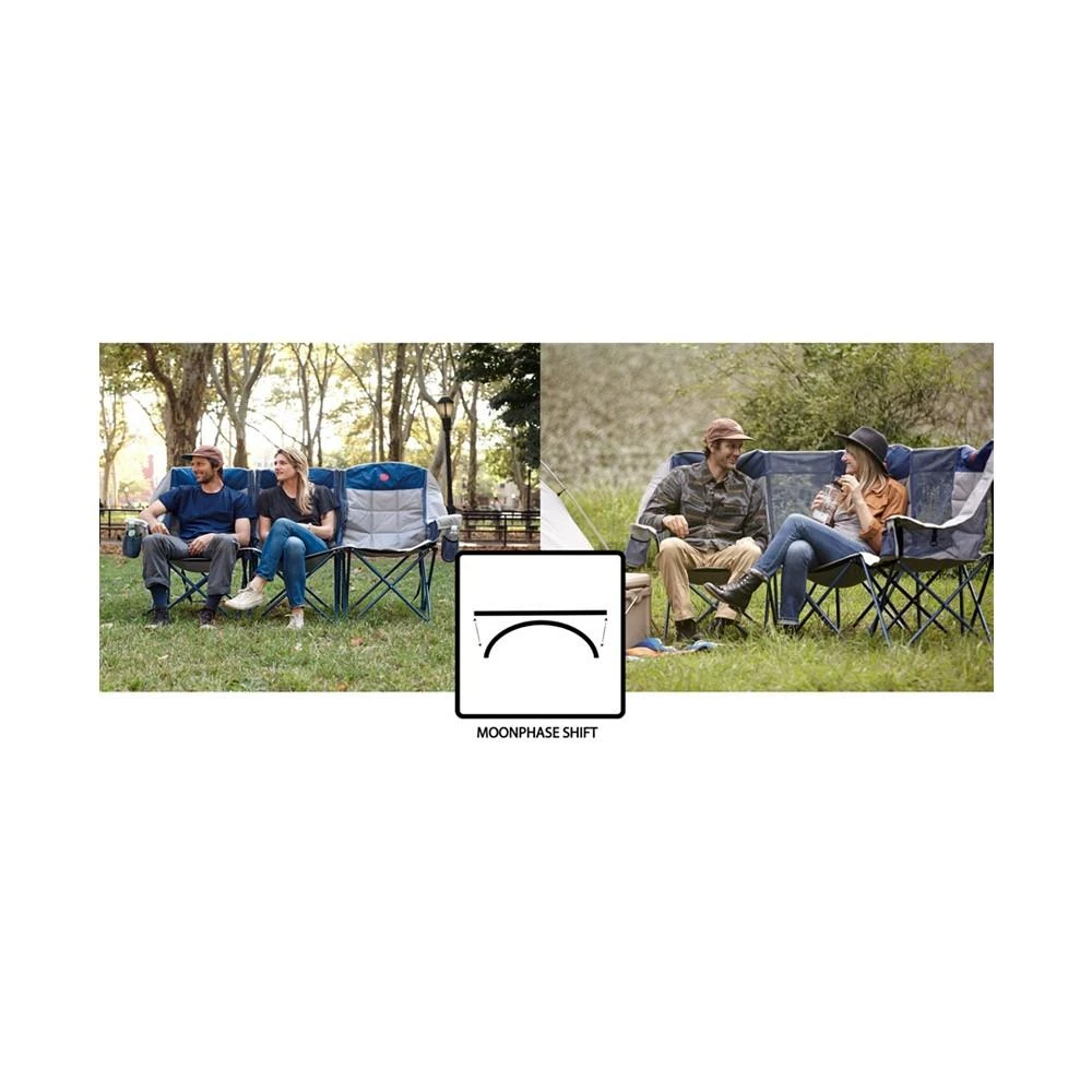 商品Omnicore Designs|Moon phase Home-Away Heavy Duty Triple Loveseat 900 Pounds Capacity Folding Camp Chair,价格¥1385,第3张图片详细描述