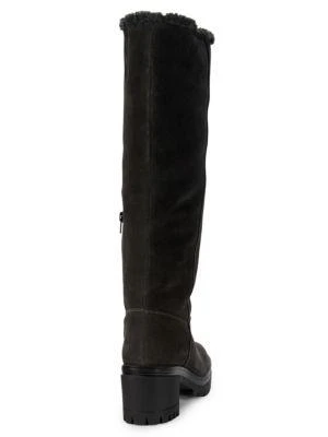商品Charles David|Collateral Faux Fur-Lined Suede Knee-High Boots,价格¥240,第3张图片详细描述