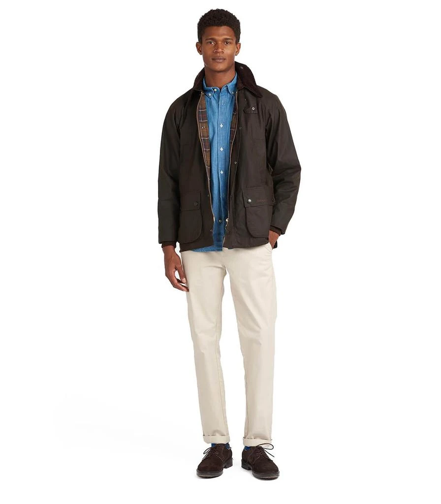 商品Barbour|BARBOUR CLASSIC BEDALE WAX OLIVE GREEN JACKET,价格¥3262,第2张图片详细描述