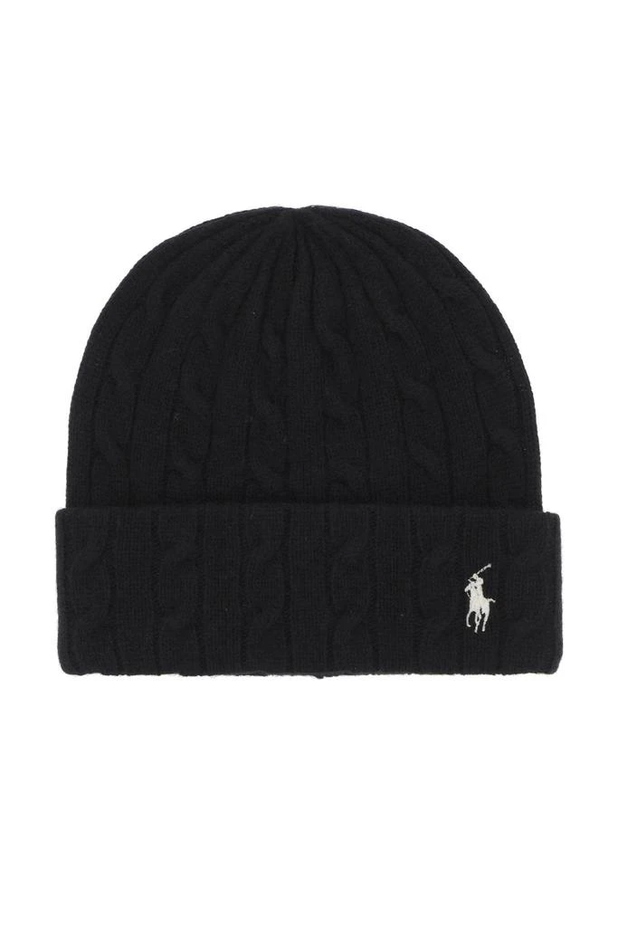 商品Ralph Lauren|Polo ralph lauren cable-knit cashmere and wool beanie hat,价格¥428,第1张图片