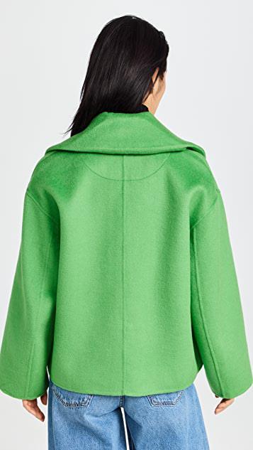 商品Ganni|羊毛宽领夹克,价格¥3546,第4张图片详细描述