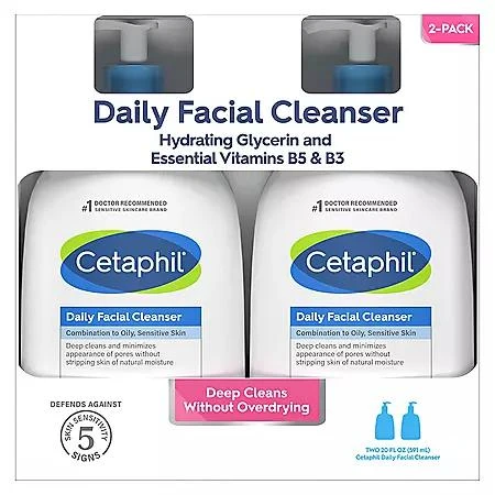 商品Cetaphil|Cetaphil Daily Facial Cleanser (20 fl. oz., 2 pk.),价格¥165,第1张图片