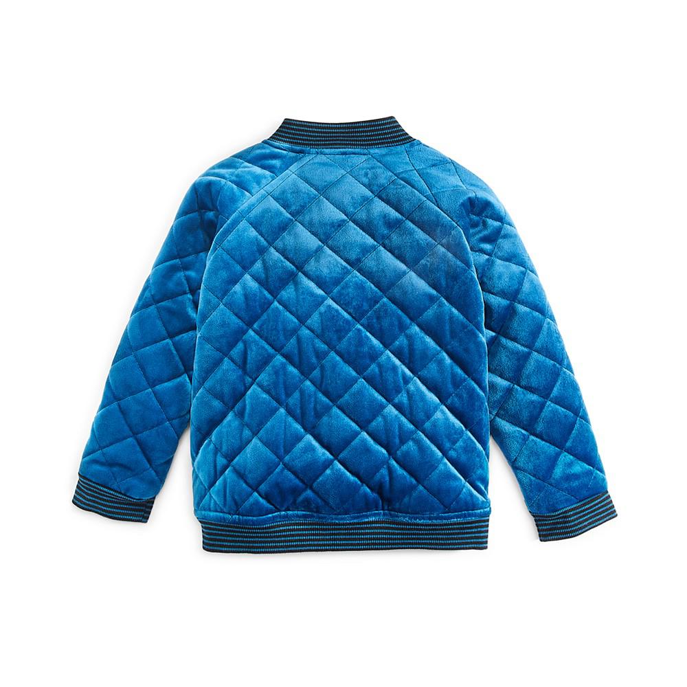 Toddler Boys Quilted Velvet Jacket, Created for Macy's商品第2张图片规格展示
