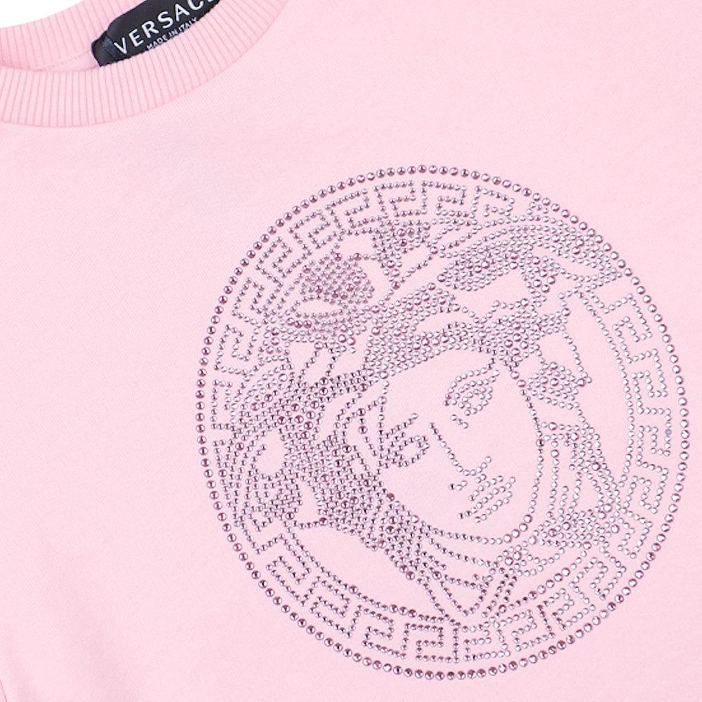 商品Versace|Pink Diamante Medusa Motif Sweatshirt,价格¥1183,第2张图片详细描述