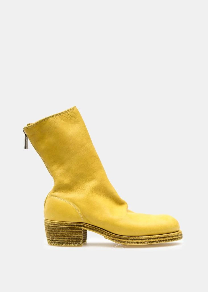 商品guidi|Guidi Yellow 788Z Back Zip Boots,价格¥5599,第1张图片