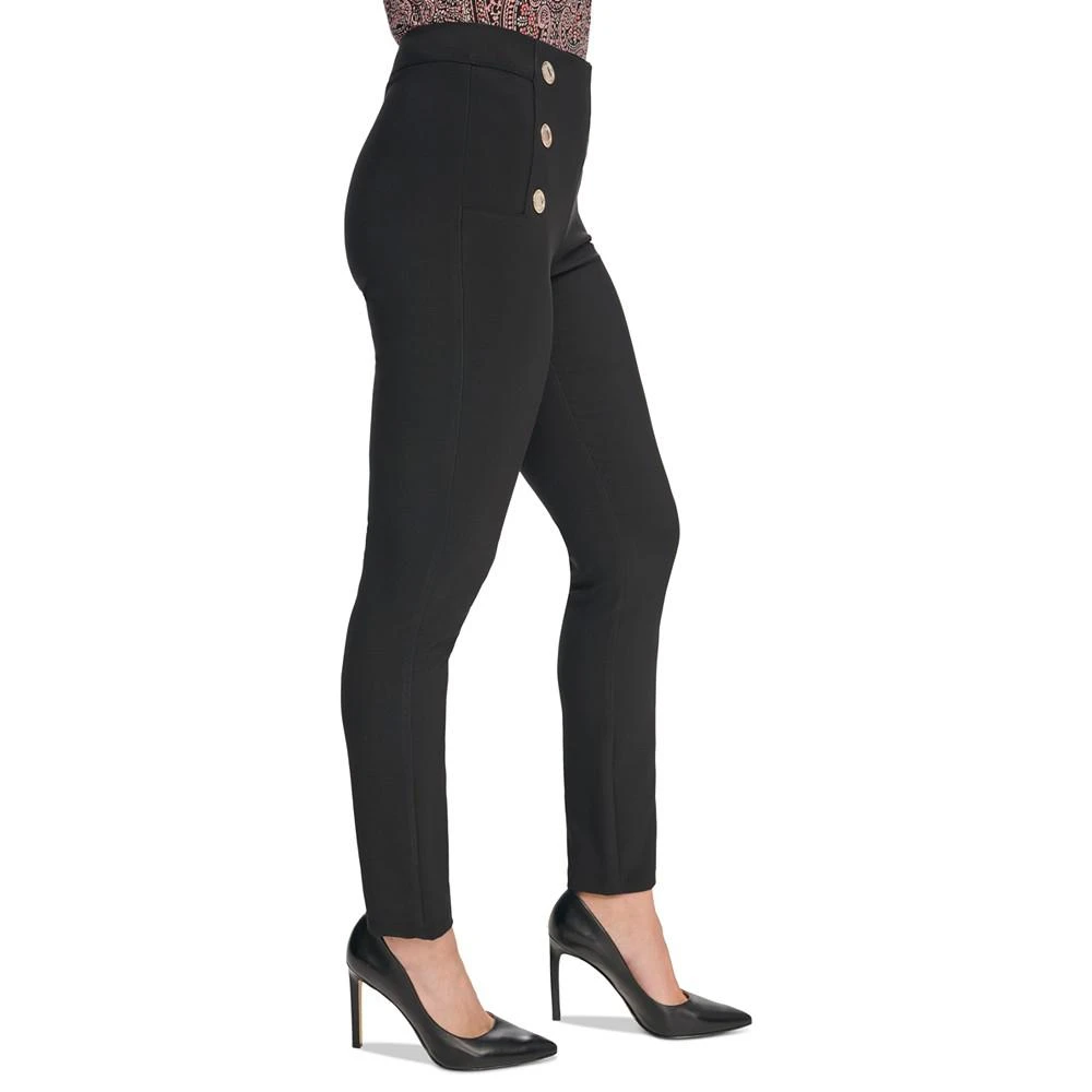 商品Tommy Hilfiger|Women's High-Rise Button Skinny Pants,价格¥821,第3张图片详细描述