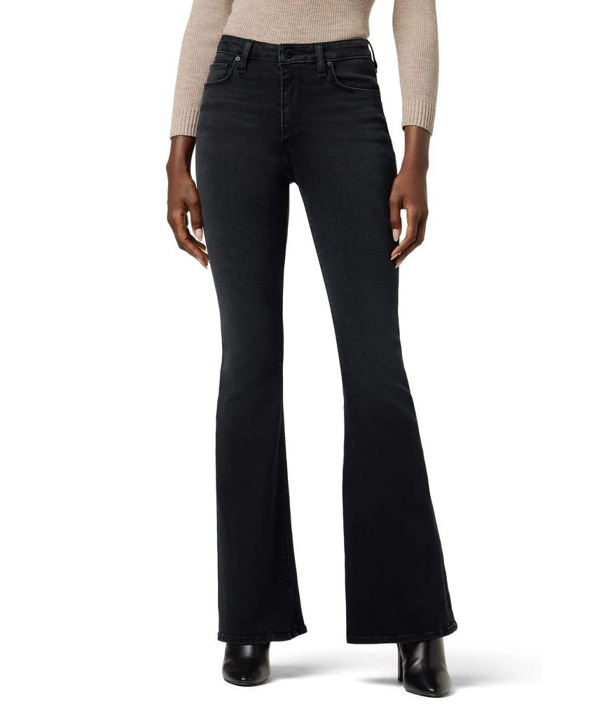 商品Hudson|Holly High-Rise Flare in Noir,价格¥1608,第1张图片