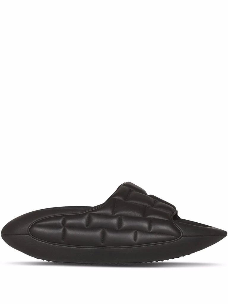 商品Balmain|BALMAIN MEN B-IT-Quilted Sliders Black,价格¥4668,第1张图片