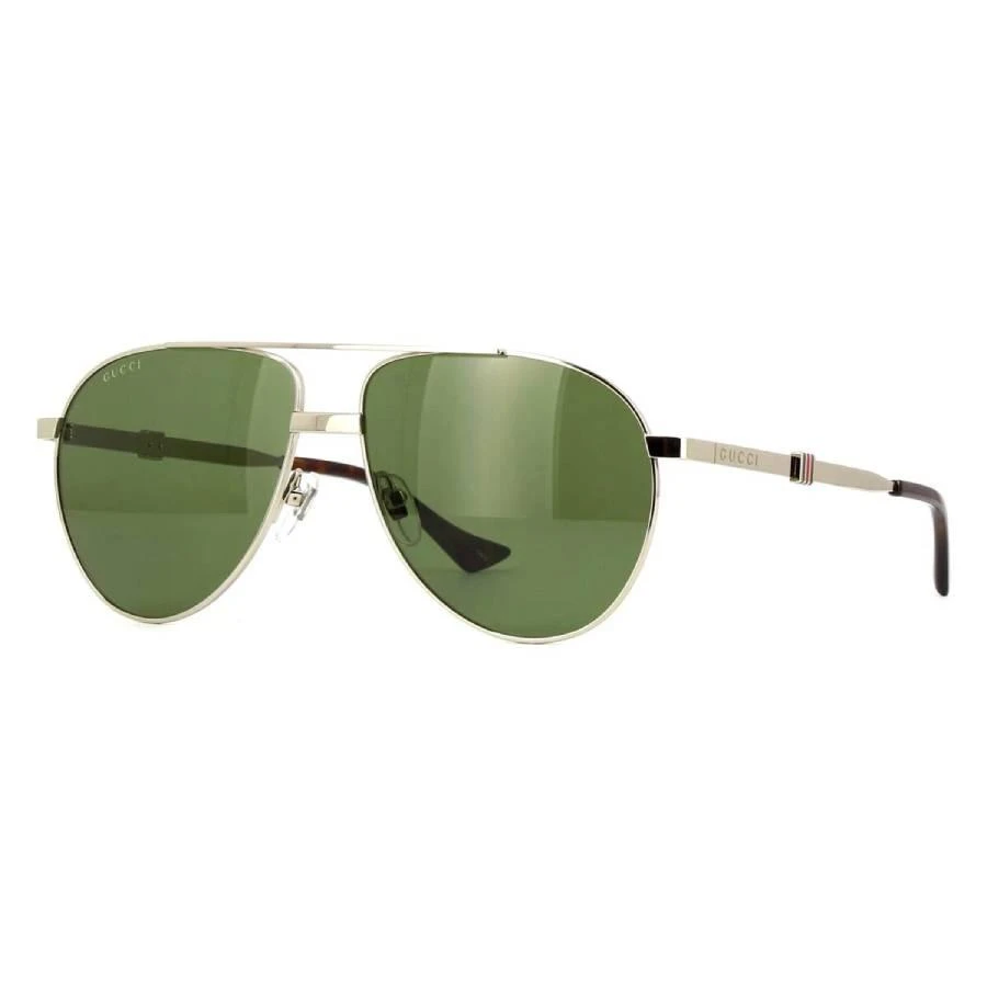 商品Gucci|Green Pilot Men's Sunglasses GG1440S 002 59,价格¥2196,第1张图片