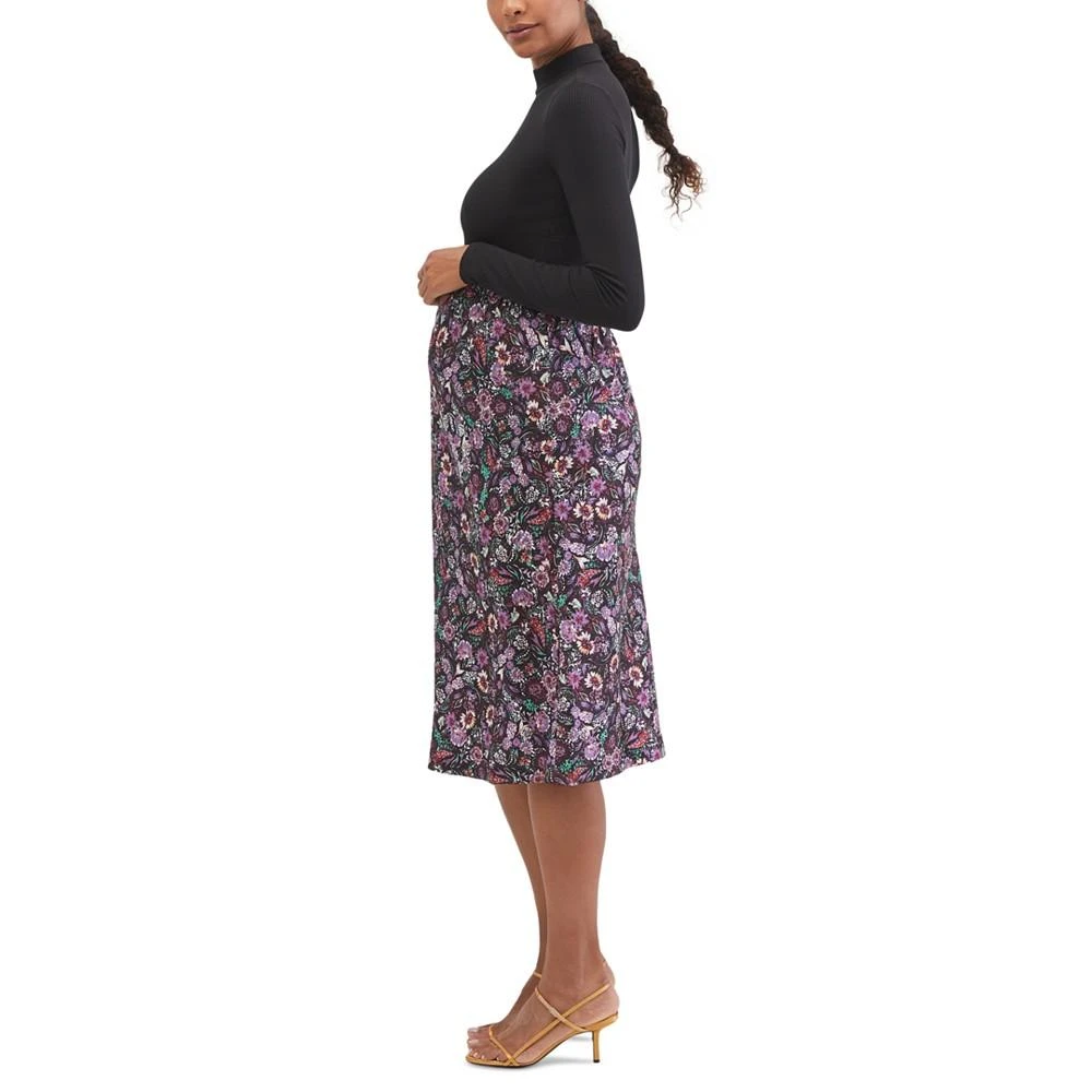 商品Motherhood Maternity|Over The Belly Printed Maternity Skirt,价格¥261,第3张图片详细描述