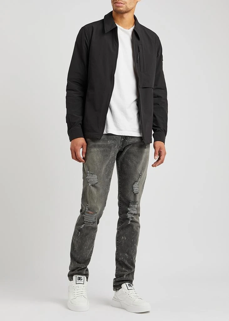 商品BELSTAFF|Grover black stretch-shell overshirt,价格¥2046,第4张图片详细描述