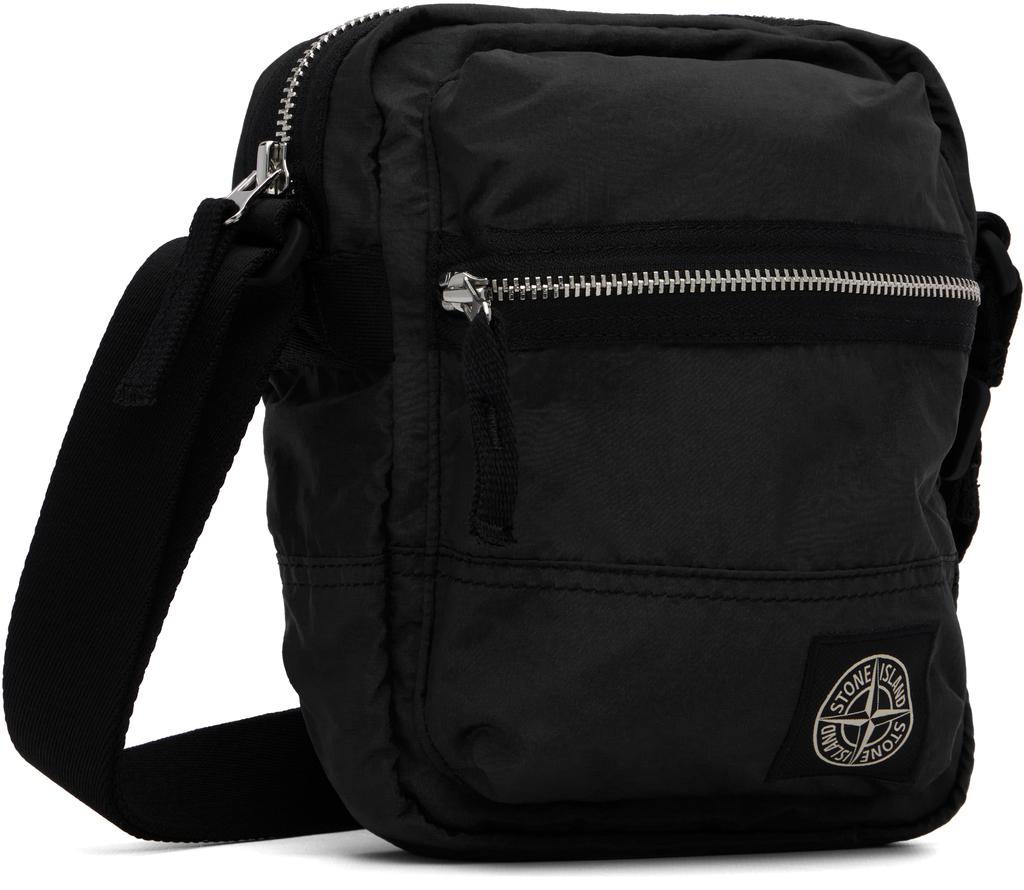 STONE  ポーチバッグ ブラック 9200015 Shop Black 9200015 Coated Nylon Metal ECONYL Pouch on Sale at