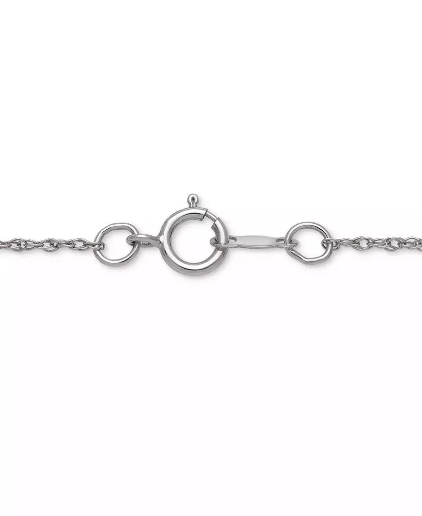 商品Belle de Mer|Cultured Freshwater Button Pearl (10mm) & Cubic Zirconia 18" Pendant Necklace in Sterling Silver,价格¥503,第3张图片详细描述
