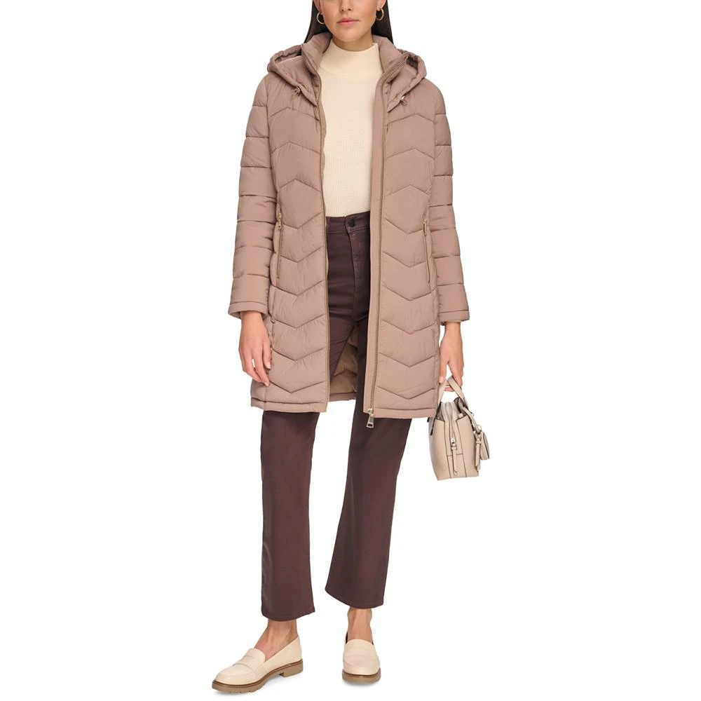 商品Calvin Klein|Women's Hooded Packable Puffer Coat,价格¥878,第5张图片详细描述