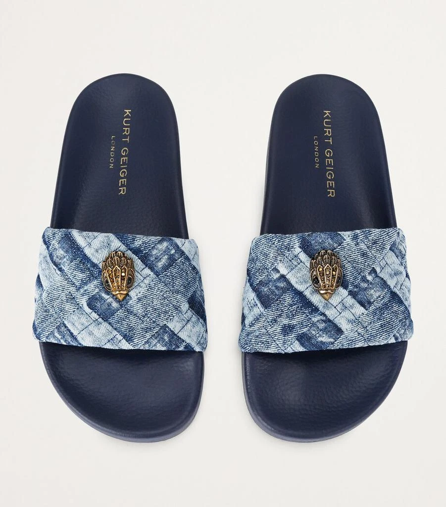 商品Kurt Geiger|Denim Meena Eagle Slides,价格¥1093,第3张图片详细描述