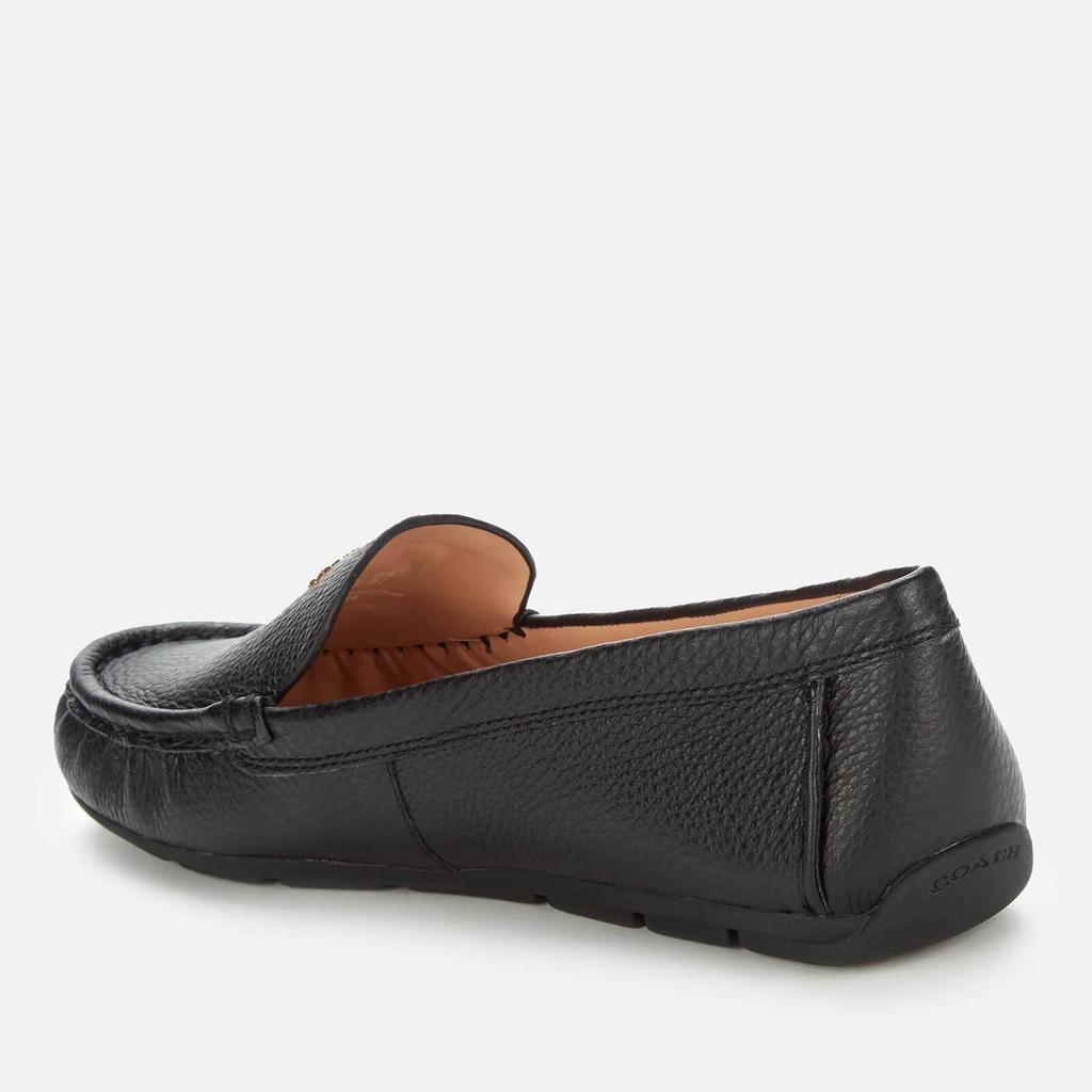 商品Coach|Coach Women's Marley Leather Driving Shoes - Black,价格¥1320,第4张图片详细描述