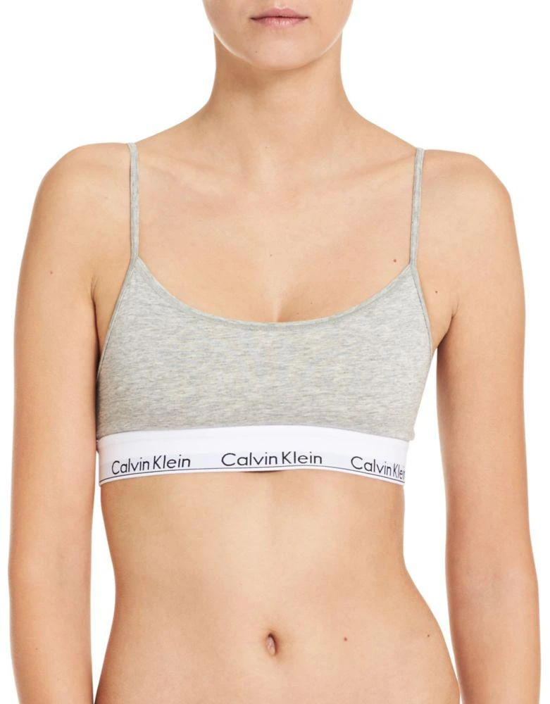 商品Calvin Klein|Modern Cotton Skinny Strap Bralette,价格¥77,第1张图片