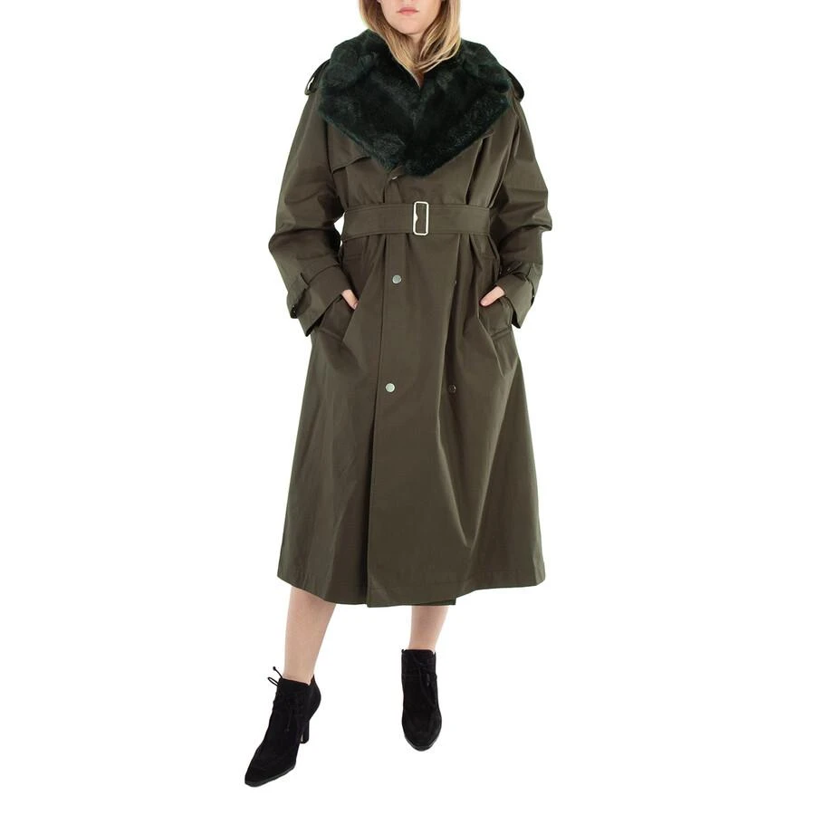 商品Burberry|High Neck Check Print Trench Coat,价格¥8369,第3张图片详细描述
