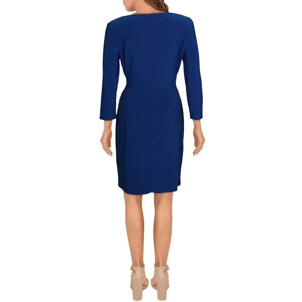 商品Ralph Lauren|Lauren Ralph Lauren Womens Petites Pleated Work Wear to Work Dress,价格¥321,第3张图片详细描述