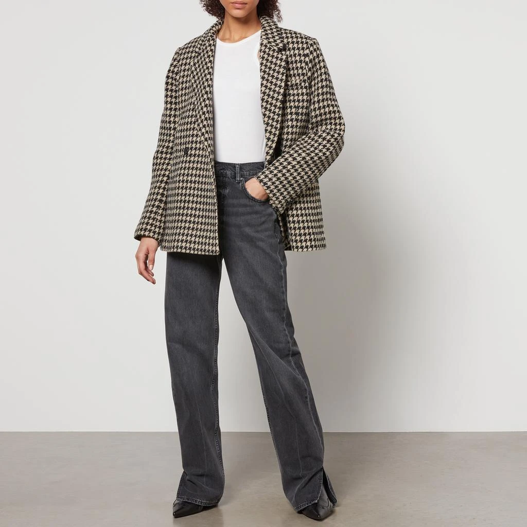 商品ANINE BING|Anine Bing Kaia Houndstooth Woven Oversized Blazer,价格¥2611,第3张图片详细描述