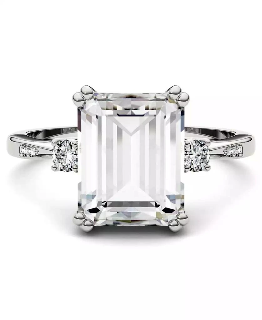 商品Charles & Colvard|Moissanite Emerald Engagement Ring (3-3/4 ct. tw.) in 14k White Gold,价格¥12574,第3张图片详细描述