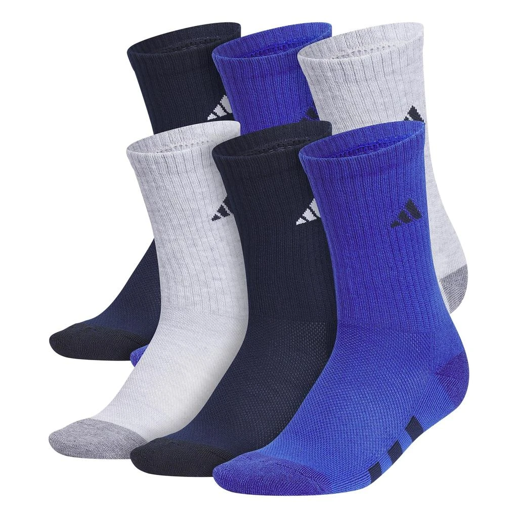 商品Adidas|Athletic Cushioned 6-Pack Crew (Little Kid/Big Kid/Adult),价格¥135,第1张图片