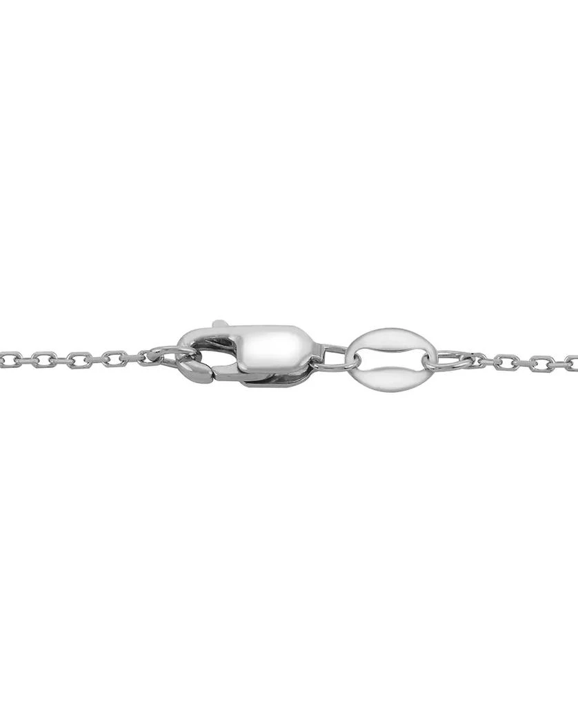 商品Macy's|Cultured Freshwater Pearl (8mm) & Lab-Created White Sapphire (1/20 ct. t.w.) Vine 18" Pendant Necklace in Sterling Silver,价格¥856,第4张图片详细描述