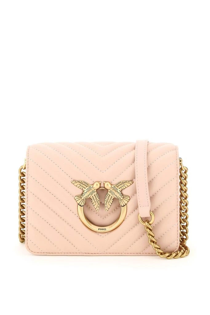 商品PINKO|Love Click V Quilt Mini Bag Pinko,价格¥1874,第1张图片